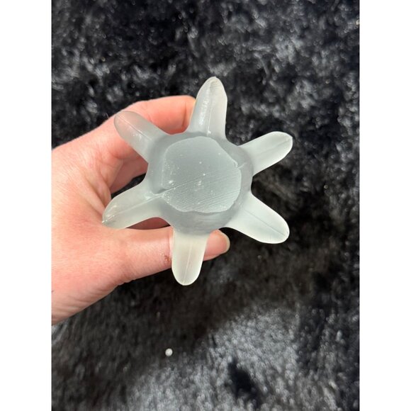 Vintage Frosted Glass Christmas Tree Figurine  Elegant - Picture 6 of 7